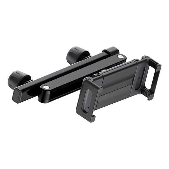 Portable Headrest Mounted Tablets Stand For Car With Swivels Joint And Metal Construction