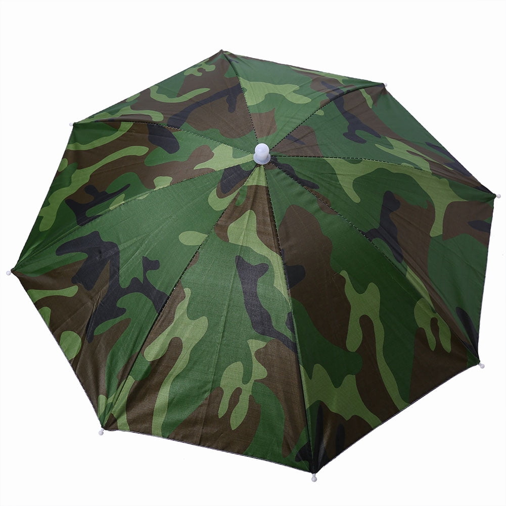 Portable Headwear Umbrella Outdoor HandsFree Umbrella Hat Cap with