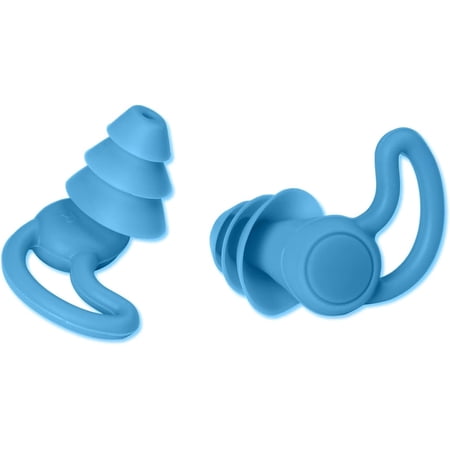 Portable Hearing Protection Ear Plugs for Concerts, oise Reduction Earplugs Reusable Swimming Sleeping Silicone Silent Ear Plugs for Work, Studying Light Blue