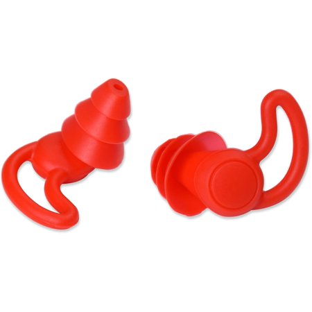 Portable Hearing Protection Ear Plugs for Concerts, oise Reduction Earplugs Reusable Swimming Sleeping Silicone Silent Ear Plugs for Work, Studying Red