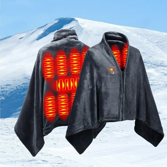 Portable Heated Blanket Battery Operated,With Battery Pack,Cordless Usb Heated Shawl,Outdoor Portable Electric Blanket,Washable Usb Heated Throw Heating,Softnees Heating Blanket Neeck And Shoulder