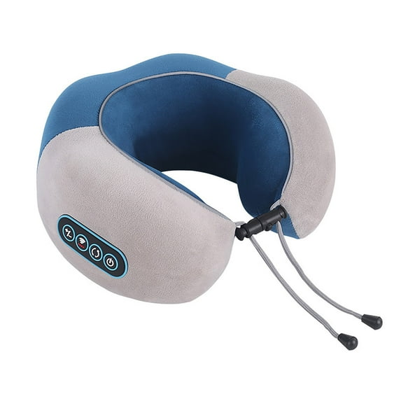 Portable Heated Neck Massager Pillow for Travel Relaxation and Kneading with Intelligent Modes for Men and Women