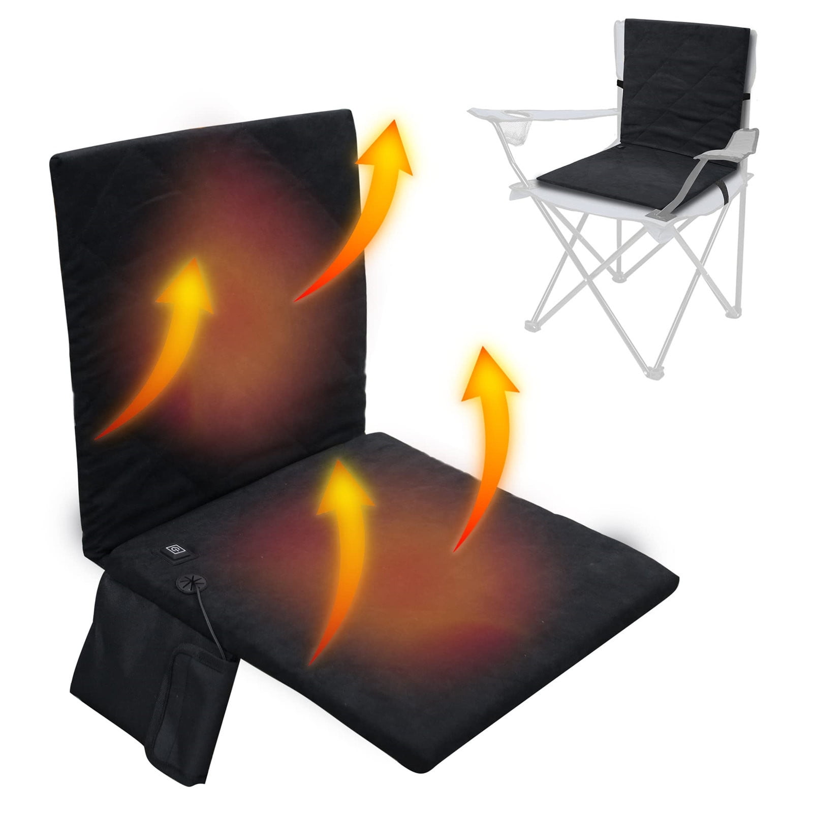 Electric Heated Seat Cushion - Office Chair Heating Pad, Small