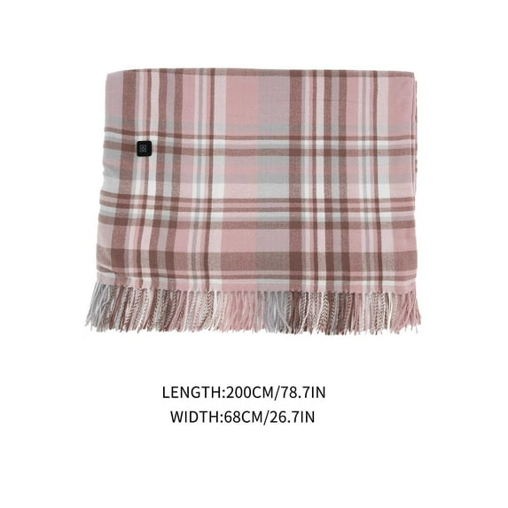 Portable Heated Shawl, Heated Shawl Wraps for Women, Three-level USB Washable Electric Heating Shawl for Winter Outdoor Travel, Home & Daily Use