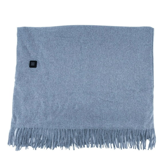 Portable Heated Shawl for Women, USB Powered 78.7"x27.5" Electric Heating Wrap with Zipper & 3 Heat Levels - Wearable Blanket Scarf for Winter, Home, Office, and Travel