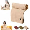 thumbnail image 1 of Portable Heated Shawl Wraps for Women, 60"X 31" Heated Shawl with 3 Heating Levels, USB Heated Blanket Shawl, Portable Soft Zipper Shawl Wraps for Women(Complexion), 1 of 9