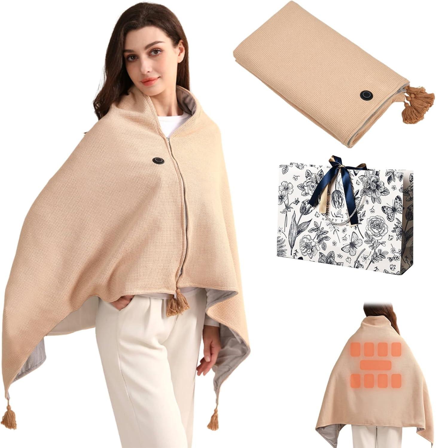 heated wraps and shawls