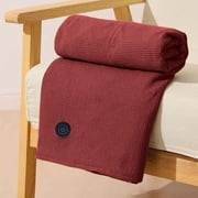 Portable Heated Shawl Wraps for Women,3 Heating Levels USB Heated Shawl Wraps,Soft Zipper Electric Body Warming Cloud Cloak Blanket