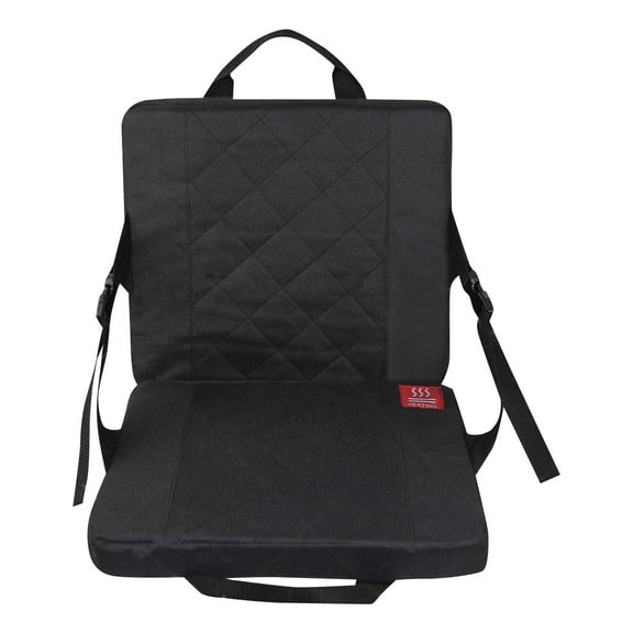 Upgraded Extra Wide Portable Heated Stadium Seat Cushion Foldable Bleacher Chair with Three Heating for Outdoor Events