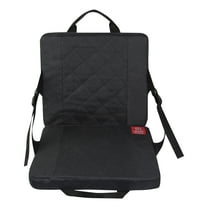 Portable Heated Stadium Seat Cushion Extra Wide Foldable Bleacher Chair with Triple Heating Technology