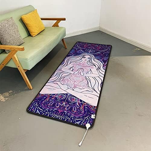 Portable Heated Yoga Mat, Adjustable Temperature Heated Floor Mat, Non-Slip Electric Heating Pad Ideal for Yoga, Hot Yoga, Pilates, Fitness, Exercise,Yoga$$Sport & Recreation Other
