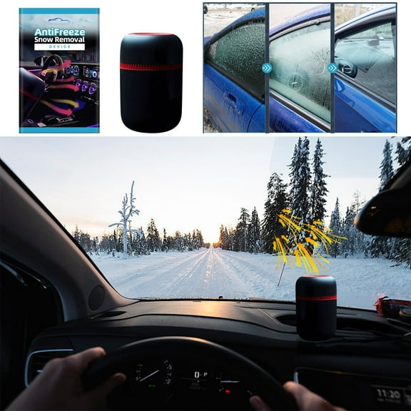 Portable Heater For Fast Defrosting And Deicing Of Car Windshields