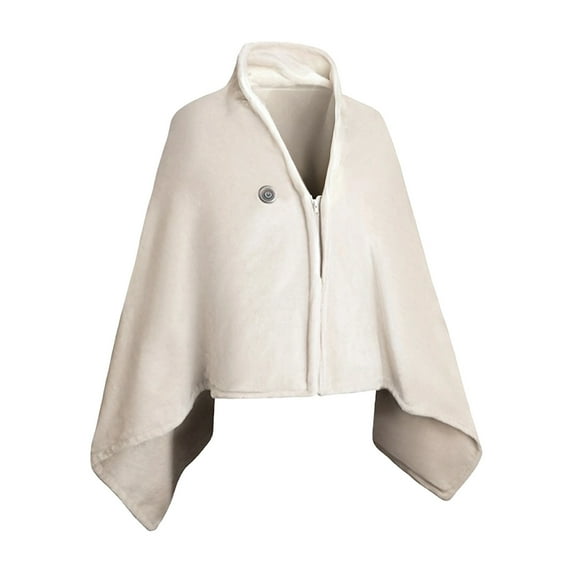 Portable Heating Blanket, USB Heated Shawl for Outdoor Camping and Office Use, Fast Heating Technology, Washable Warm Body Blanket with Adjustable Temperature Settings