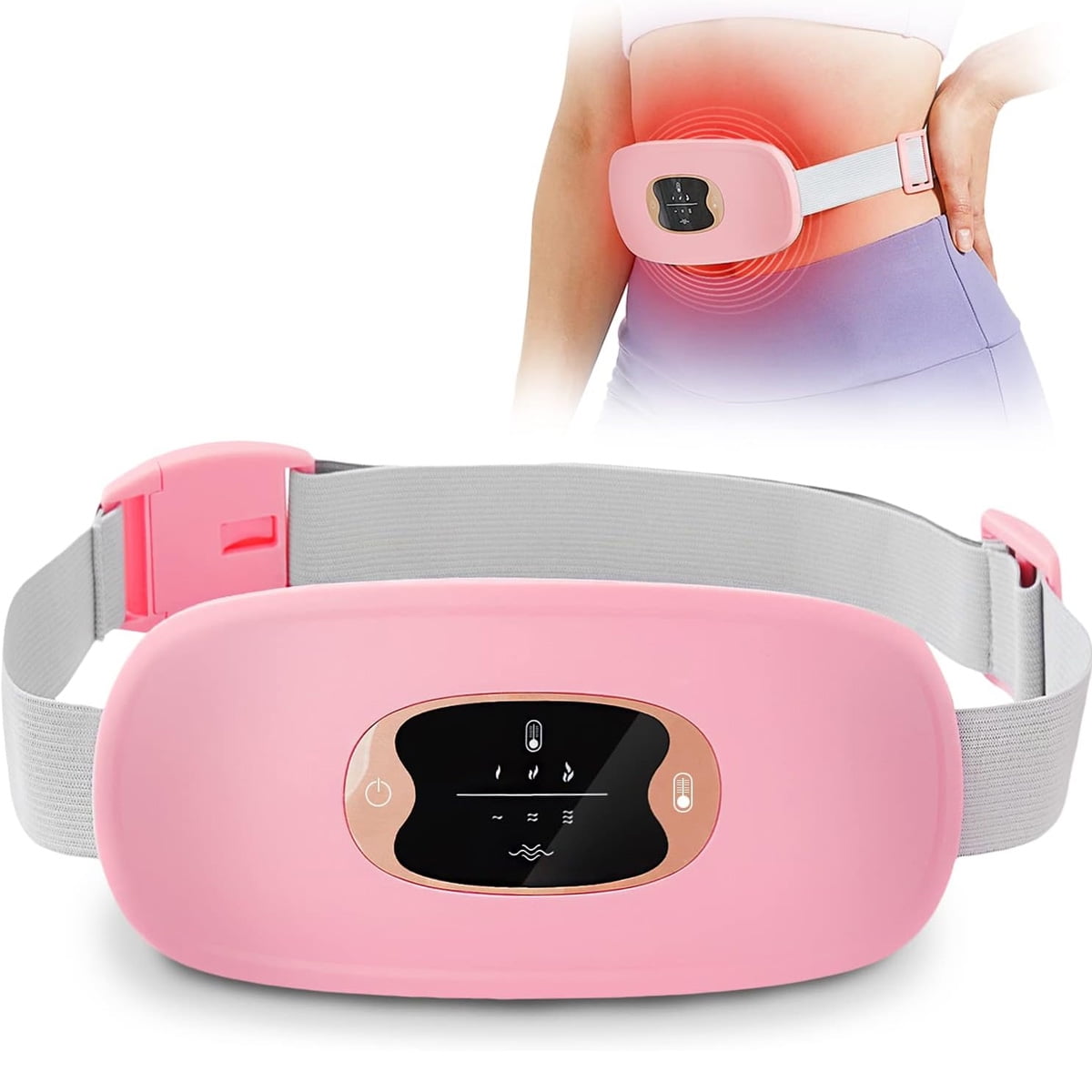 Portable Heating Pad for Cramps Menstrual Heating Pads for Cramps Rechargeable Adjustable