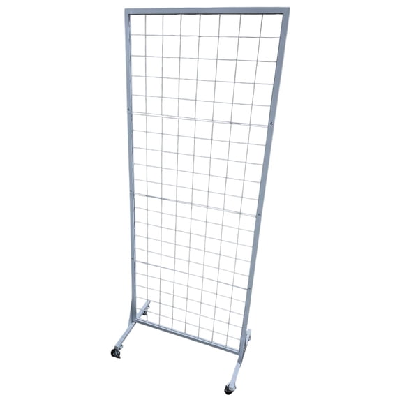 Portable Heavy Duty 2' x 5.5' Gridwall Art and Trade Show Display Panel - Available in Black and White - Sold Individually or in a Pack of 2 (PACK OF 1, WHITE)