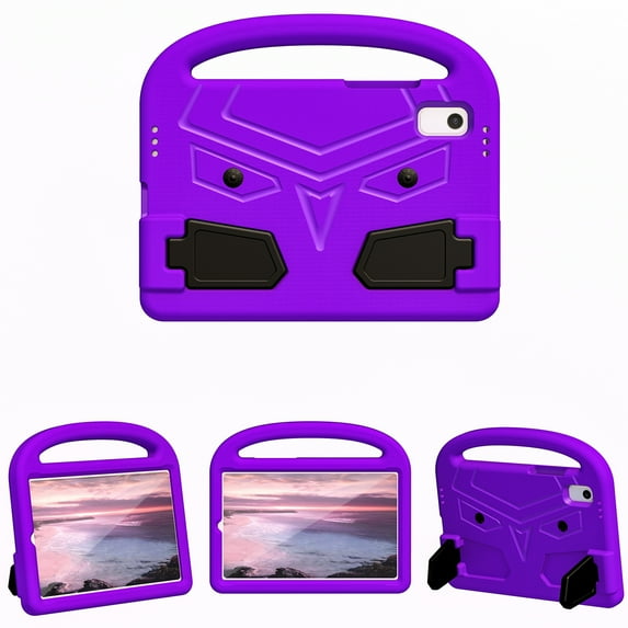 Portable Heavy Duty Kids Case for Lenovo Tab M9 2023, EVA Shockproof Armor Military Grade Lens Protection Case with Kids Friendly Handle Foldable Stand Bracket Case,Purple