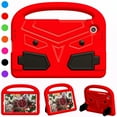 thumbnail image 1 of Portable Heavy Duty Kids Case for Samsung Galaxy Tab A9 8.7" 2023, EVA Shockproof Armor Military Grade Lens Protection Case with Kids Friendly Handle Foldable Stand Bracket Case, Red, 1 of 10