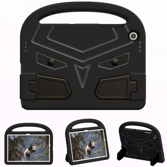 Portable Heavy Duty Kids Case for Samsung Galaxy Tab A9 Plus 11" 2023, EVA Shockproof Armor Military Grade Lens Protection Case with Kids Friendly Handle Foldable Stand Bracket Case, Black