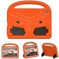 thumbnail image 1 of Portable Heavy Duty Kids Case for Samsung Galaxy Tab A9 Plus 11" 2023, EVA Shockproof Armor Military Grade Lens Protection Case with Kids Friendly Handle Foldable Stand Bracket Case, Orange, 1 of 10