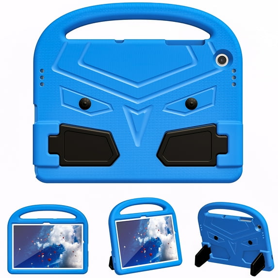 Portable Heavy Duty Kids Case for Samsung Galaxy Tab A9 Plus 11" 2023, EVA Shockproof Armor Military Grade Lens Protection Case with Kids Friendly Handle Foldable Stand Bracket Case, Blue