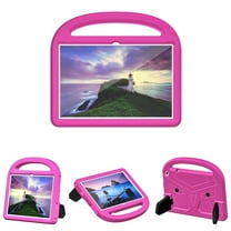 Portable Heavy Duty Kids Case for Walmart Onn 10.1 inch Tablet 3rd Gen 2022, EVA Shockproof Armor Military Grade Lens Protection Case with Kids Friendly Handle Foldable Stand Bracket Case, Pink