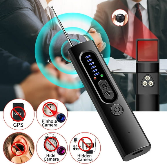 Portable Hidden Bug and Camera Detector, Lightweight and Portable, Privacy Protector for Safe Travels, 6 Levels Sensitivity, Infrared Technology