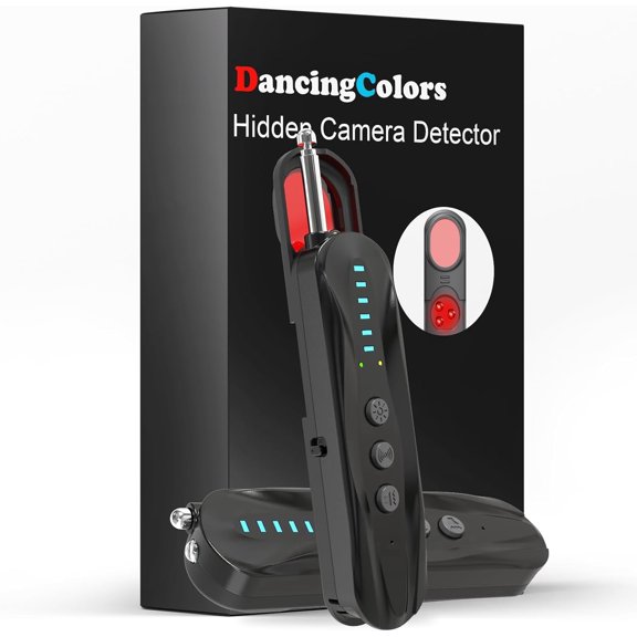 Portable Hidden Camera Detector, RF WiFi Signal Scanner Anti Spy Finder for GPS Tracker, Privacy Security Device for Hotel Travel Office Dressing Room