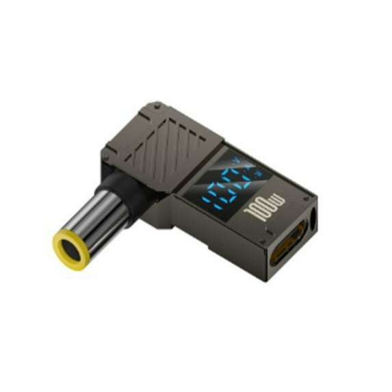 Portable High Powered USB C to Direct Current Adapter PD100W for Motorhomes Power Solution Real Time Voltages Monitoring