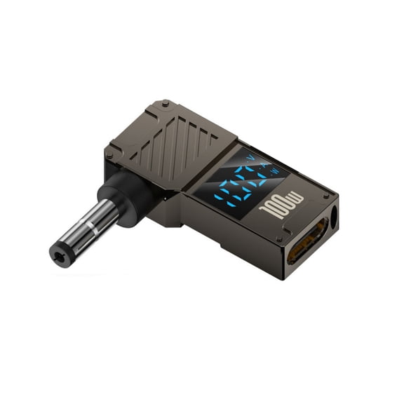 Portable High Powered USB C to Direct Current Adapter PD100W for Motorhomes Power Solution Real Time Voltages Monitoring