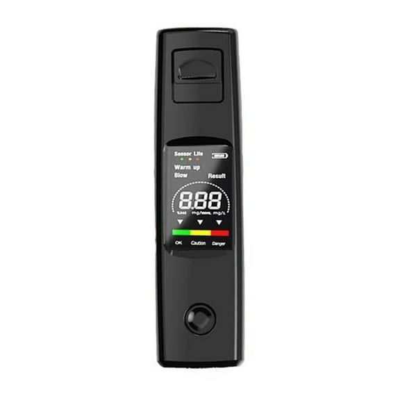 Portable High Precision BAC Car Tester Breathalyzer for Vehicle Drivers with Type C Rechargeable Battery and Measurement Range 0-0199%