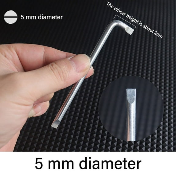 Portable High Quality Flat/Cross/U-Shaped/Y-Shaped Elbow Bend Fender Narrow Space Short Arm Screwdriver Double Headed Screwdriver L-Shaped Wrench Screwdriver 10