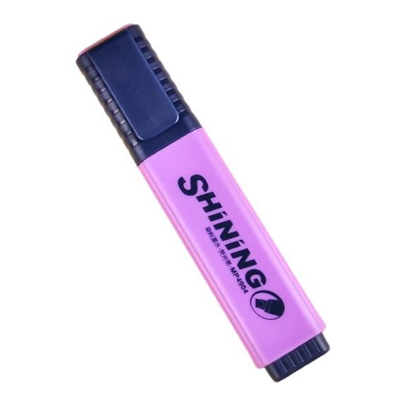 Portable Highlighter Pen Comfortable Grip Fluorescent Marker with Chiseled Tip For Card Making Scrapbooking Journal