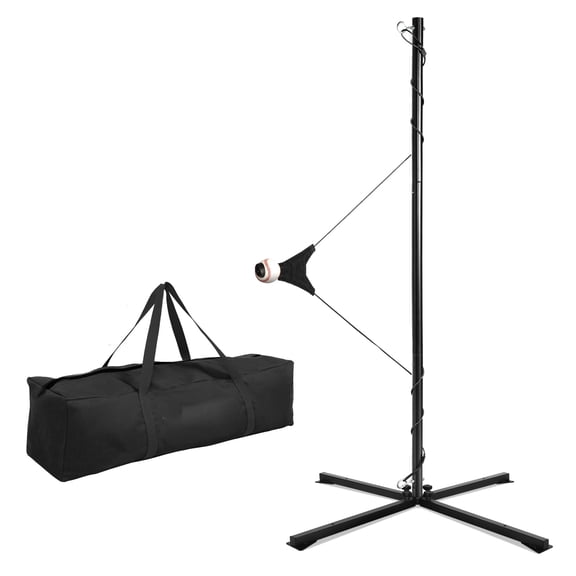 Portable Hitting Trainer For Baseball&Softball,Auto-Reset Baseball Swing Trainer With Real Ball And Stand, Adjustable Baseball Training Station,Softball Swing
