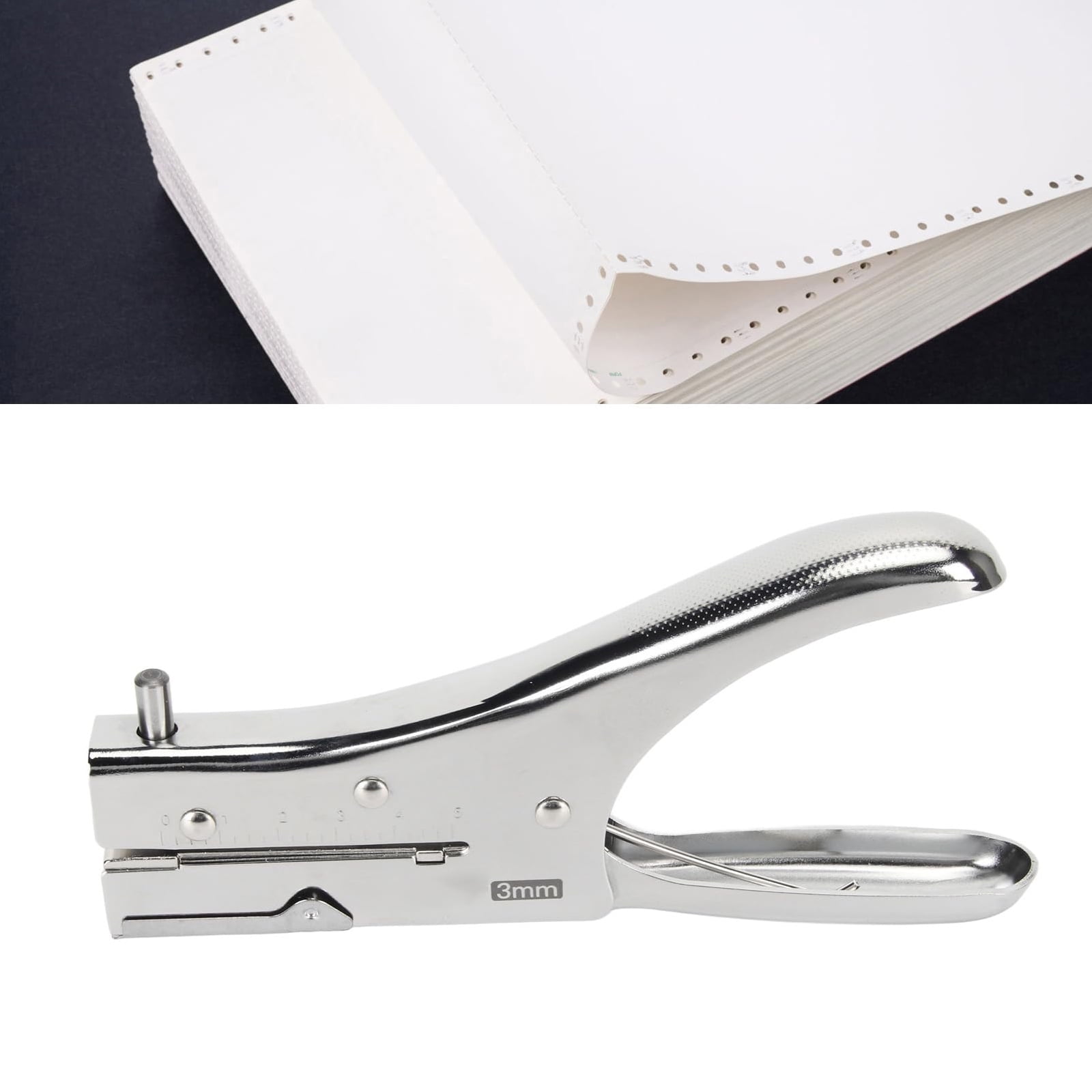 Portable Hole Punched 3mm 6mm Paper Puncher Single Hole Puncher Manual Hole Puncher Round Hole Hand Tool