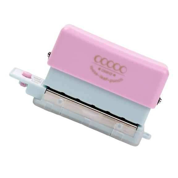 Portable Hole Puncher 5 Hole Paper Puncher Hand Account Hole Puncher Manual Paper Punch Plastic Punching Machine
