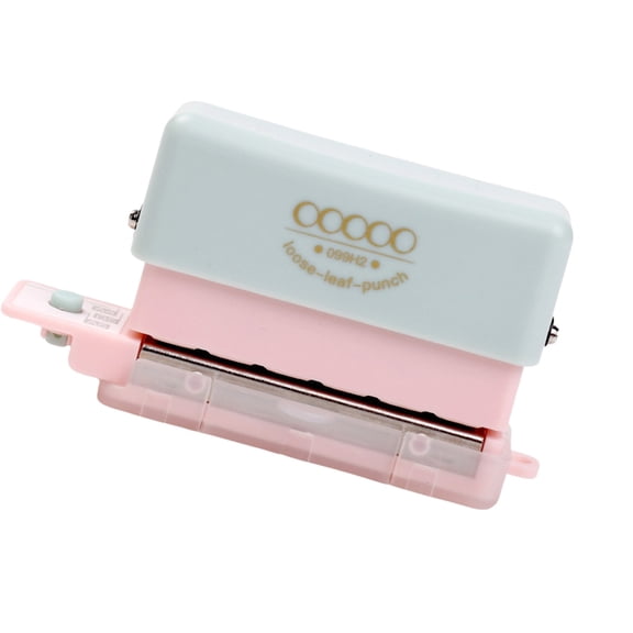 Portable Hole Puncher 5 Hole Paper Puncher Hand Account Hole Puncher Manual Paper Punch Plastic Punching Machine