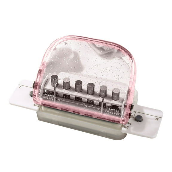Portable Hole Puncher 6 Hole Paper Puncher Clear Manual Puncher Six Hole Punching Machine for Scrapbooking