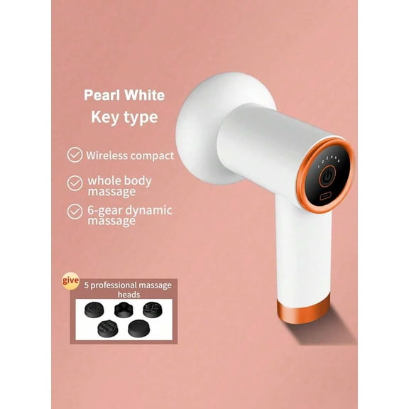 Portable Home Fat Push Machine, Weight Loss Machine, USB Charging, Multifunctional Strong Vibration Body Massager white