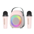 thumbnail image 1 of Portable Home Karaoke Microphone with Bluetooth 5.2, 10H Battery, LED Lights, Noise Cancellation & 57mm Speaker - Wireless Party Singing System, 1 of 12