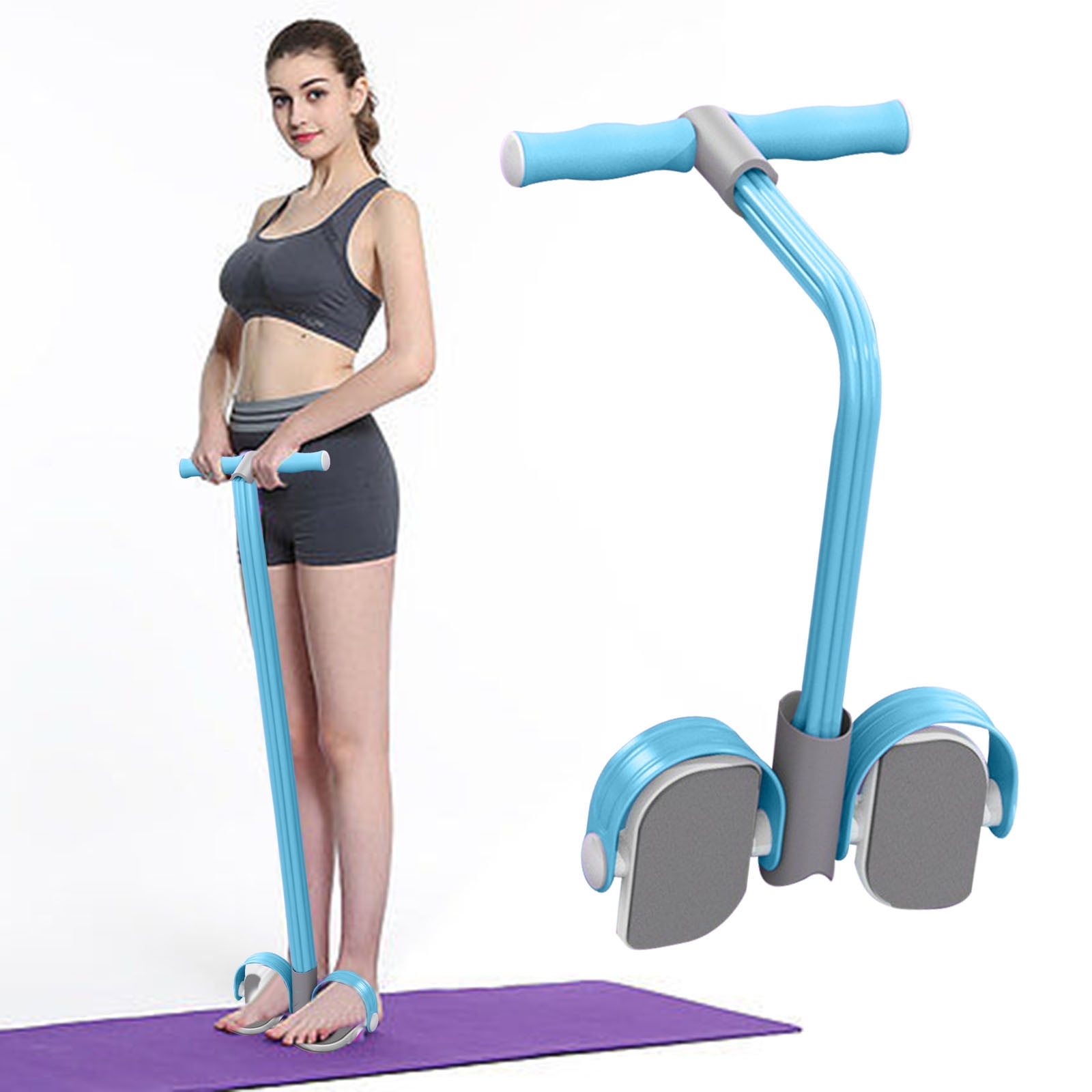 Portable Home Workout Rope - Fitness Pull Ropes Trainer, Pedal ...