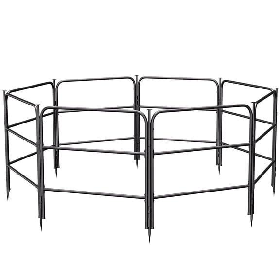 Portable Horse Corral Folding Fence - 8-Panel Livestock Enclosure for Horses, Cows, Sheep & Llamas, Outdoor Camping & Courtyard Use