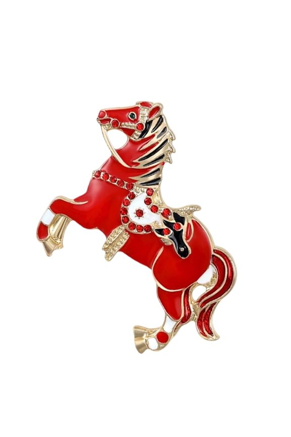 Portable Horse Pin Comfortable Wear Jewelry With Polished Finish for Daily Wear