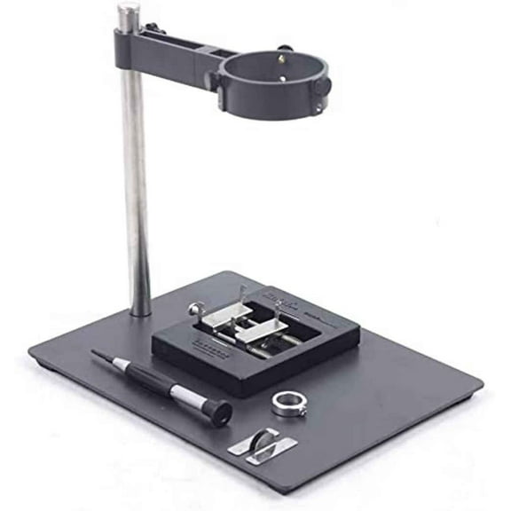 Portable Hot Air Gun Holder, Heat Gun Clamp Bracket Holder Stand BGA Rework Soldering Station Repair Platform for Hot Air Clamp
