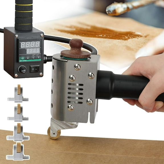 Portable Hot Melt Glue Machine for Commercial,Handheld Heating Adhesives Dispenser,Adjustable Temperature:122-428/Glue Barrels Size Optional 50/150ml,with 4 Size Glue Rollers
