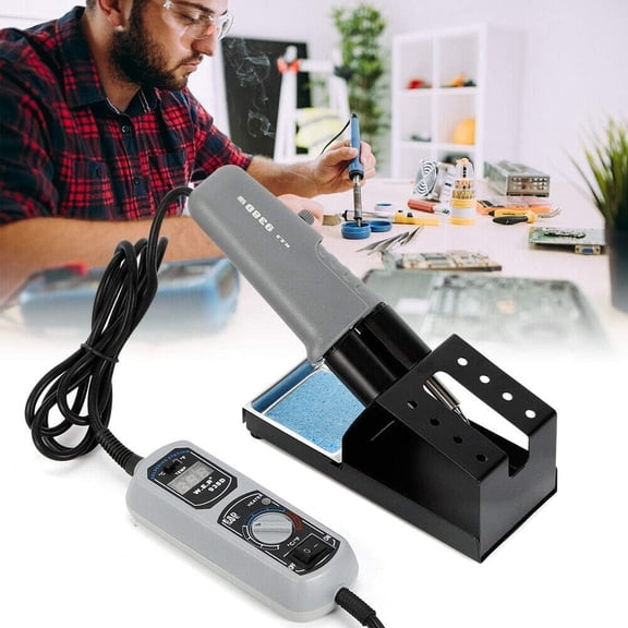 Portable Hot Tweezers Mini Welding Station, 110V 938D Digital Display Soldering Iron Station Kit, LED Temperature Digital Display for Repair of BGA SMD