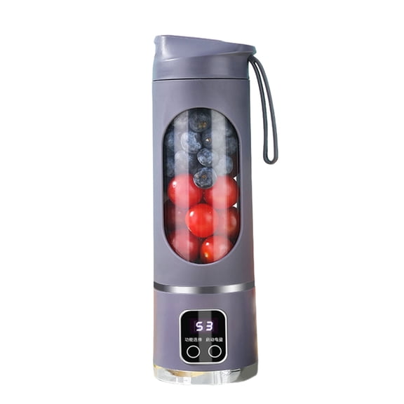 Portable Household USB Powered Juicing Machine Digital Display Electric Juicer Cup Powerful Motor Large Capacity