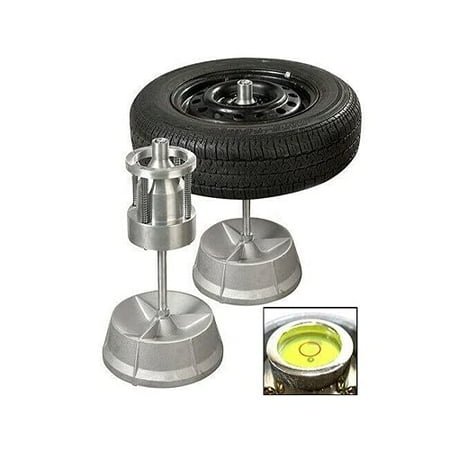 Portable Hubs Wheel Balancer W/ Bubble Level Heavy Duty Rim Tires Cars Trucks HD