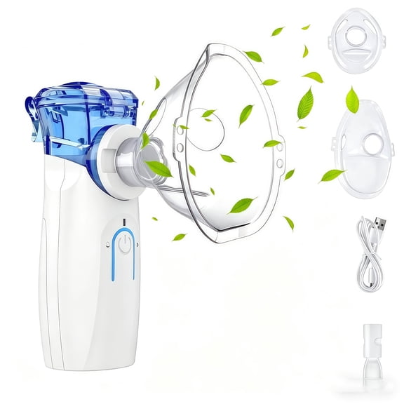 Ziqing Portable Humidifier, 2.5 Micron Mist, Ultra-Quiet <50dB, USB and Battery Powered, for Travel Home and Office