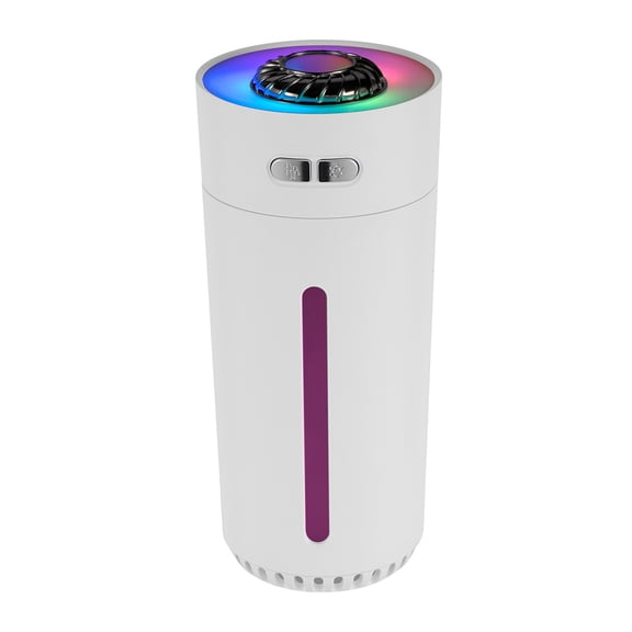 Portable Humidifier, 280ml Desktop Humidifier with Night Lights, Quiet Cool Mist Humidifier and Aroma Diffuser for Home Office Car Bedroom Travel, 2.7x2.7x6.1in