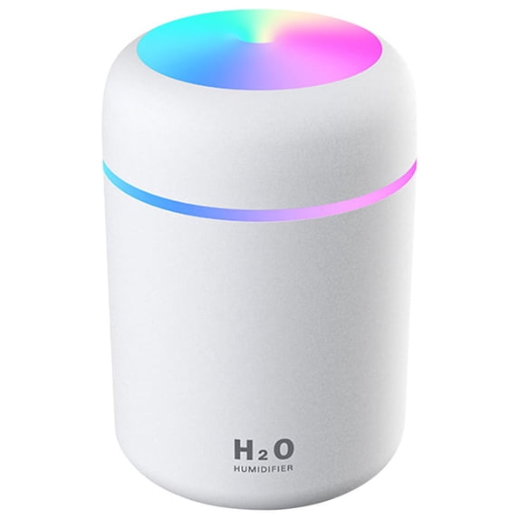 Portable Humidifier, 300ml Cool Mist Humidifier with Night Light, Auto Shut-Off Safe Travel Mini Humidifier for Bedroom Office Home